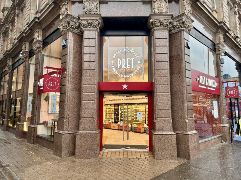 Pret A Manger open Belfast flagship with Murphy's help